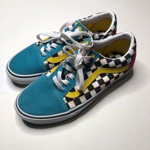 Vans Checkerboard Old Skool Blue Yellow